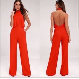 LULU HALTER JUMPSUIT